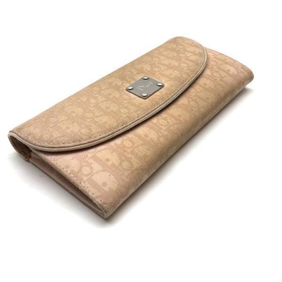 Dior Trotter Long Wallet with Lid Coin Case Pink Beige - Picture 4 of 9